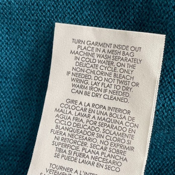 CAbi Womens Ever Teal Snap Cotton Blend Cardigan Sweater  Size Medium M  NWOT - Picture 11 of 11
